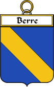 French Coat of Arms Badge for Berre