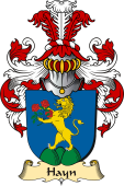 v.23 Coat of Family Arms from Germany for Hayn