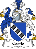English Coat of Arms for the family Castle