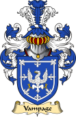 English Coat of Arms (v.23) for the family Vampage