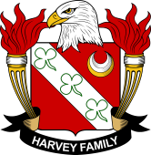 Coat of arms used by the Harvey family in the United States of America
