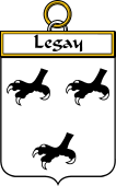 French Coat of Arms Badge for Legay (Gay le)