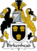 English Coat of Arms for the family Birkenhead or Birket