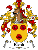 German Wappen Coat of Arms for Klenk