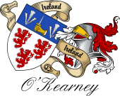 Sept (Clan) Coat of Arms from Ireland for O'Kearney