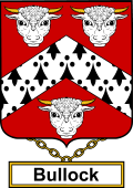 English Coat of Arms Shield Badge for Bullock
