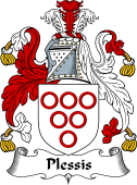 English Coat of Arms for Plessis or Plessey