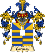 French Family Coat of Arms (v.25) Garnault or Garneau