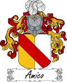 Araldica Italiana Coat of arms used by the Italian family Amico