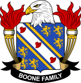American Coat of Arms for Boone