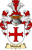 English Coat of Arms (v.23) for the family Woodall or Woodhall