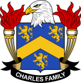 Coat of arms used by the Charles family in the United States of America