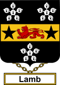 English Coat of Arms Shield Badge for Lamb