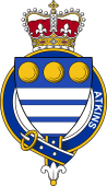British Garter Coat of Arms for Atkins (England)