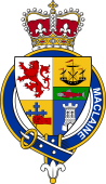 Families of Britain Coat of Arms Badge for: MacLaine (Scotland)