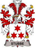 Coat of arms used by the Danish family Stubbe