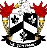 Coat of arms used by the Nelson family in the United States of America