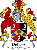 English Coat of Arms for the family Belson