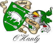 Sept (Clan) Coat of Arms from Ireland for O'Hanly