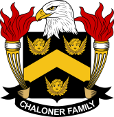 Coat of arms used by the Chaloner family in the United States of America