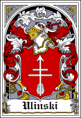 Polish Coat of Arms Bookplate for Ulinski