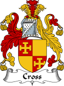 English Coat of Arms for the family Cross