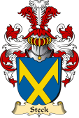 v.23 Coat of Family Arms from Germany for Steck