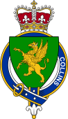 British Garter Coat of Arms for Collins (Collen-England)
