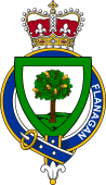 Families of Britain Coat of Arms Badge for: Flanagan or O'Flanagan (Ireland)
