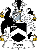 English Coat of Arms for the family Pares