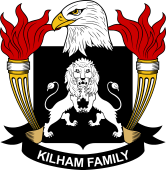 Coat of arms used by the Kilham family in the United States of America