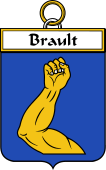 French Coat of Arms Badge for Brault