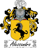 Araldica Italiana Italian Coat of Arms for Alessandro
