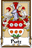German Coat of Arms Wappen Bookplate  for Putz