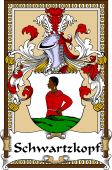 German Coat of Arms Wappen Bookplate  for Schwartzkopf