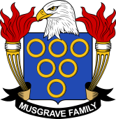 Coat of arms used by the Musgrave family in the United States of America