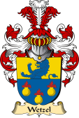 v.23 Coat of Family Arms from Germany for Wetzel
