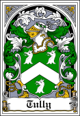 Irish Coat of Arms Bookplate for Tully