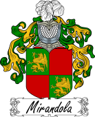 Araldica Italiana Coat of arms used by the Italian family Mirandola