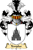 English Coat of Arms (v.23) for the family Templar or Templer