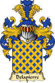French Family Coat of Arms (v.23) for Pierre (de la) or Delapierre