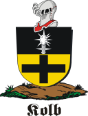 German shield on a mount for Kolb