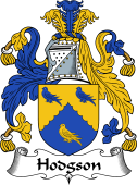 English Coat of Arms for the family Hodgson