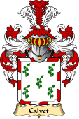 French Family Coat of Arms (v.23) for Calvet