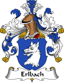 German Wappen Coat of Arms for Erlbach