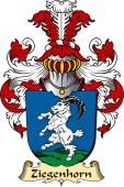 v.23 Coat of Family Arms from Germany for Ziegenhorn