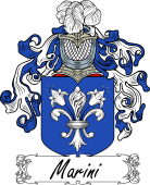 Araldica Italiana Coat of arms used by the Italian family Marini