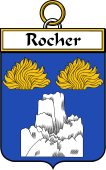 French Coat of Arms Badge for Rocher
