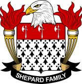 Coat of arms used by the Shepard family in the United States of America