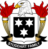 Coat of arms used by the Stoddart family in the United States of America